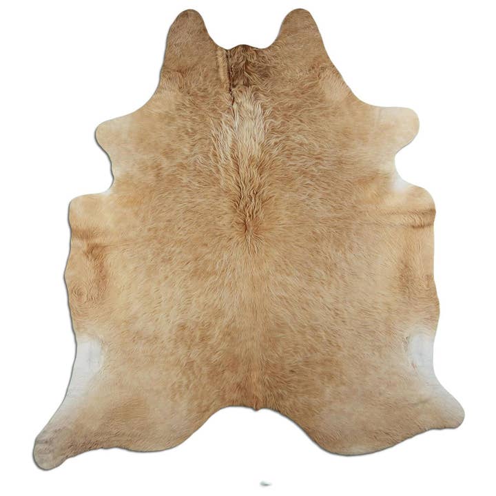 Tapete de pele de vaca - L230 x B210 cm - bege por atacado de Livarto UG (haftungsbeschränkt)