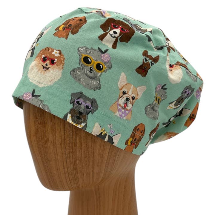 SewingLabPlus - Wholesale Healthcare Uniform - Women's - Scrub Cap Euro Style Dog Scrub Hat for Nurse Doctor Surgery3