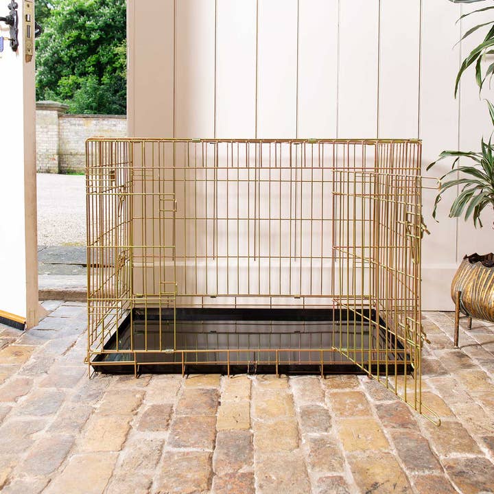 Lords and Labradors - Wholesale Pet Carrier - Cat/Dog - Heavy Duty Deluxe Dog Crate in Iridescent Gold