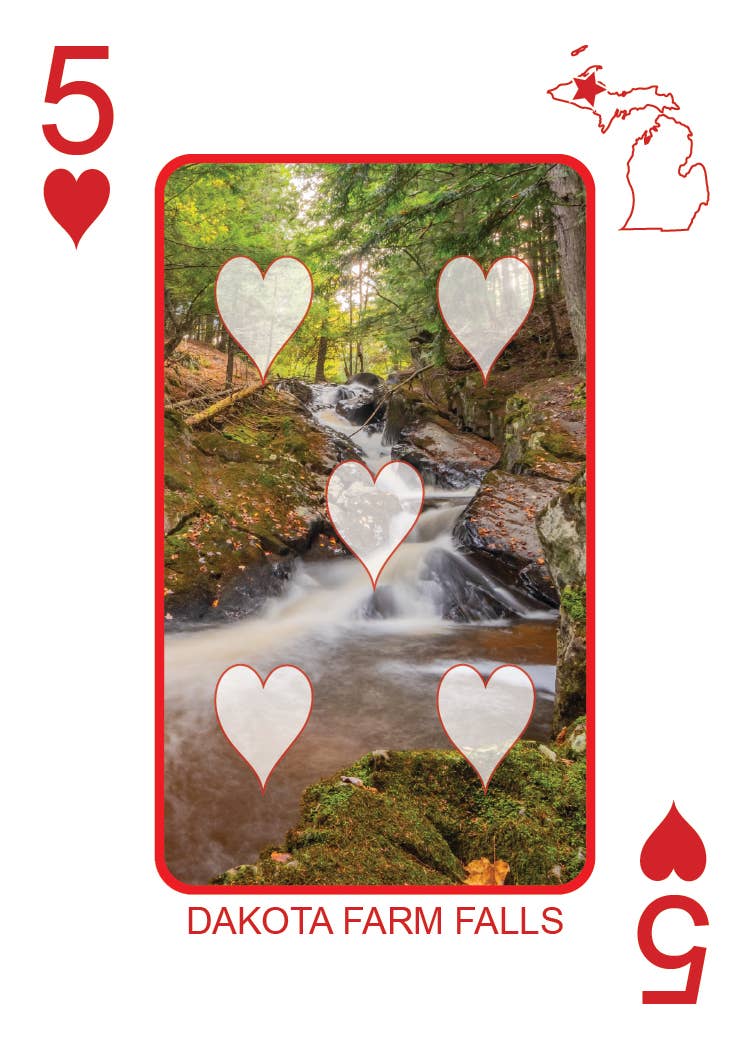 Phil Stagg Photography - Wholesale Playing Cards - WATERFALLS OF MICHIGAN - Playing Cards - Euchre Friendly32