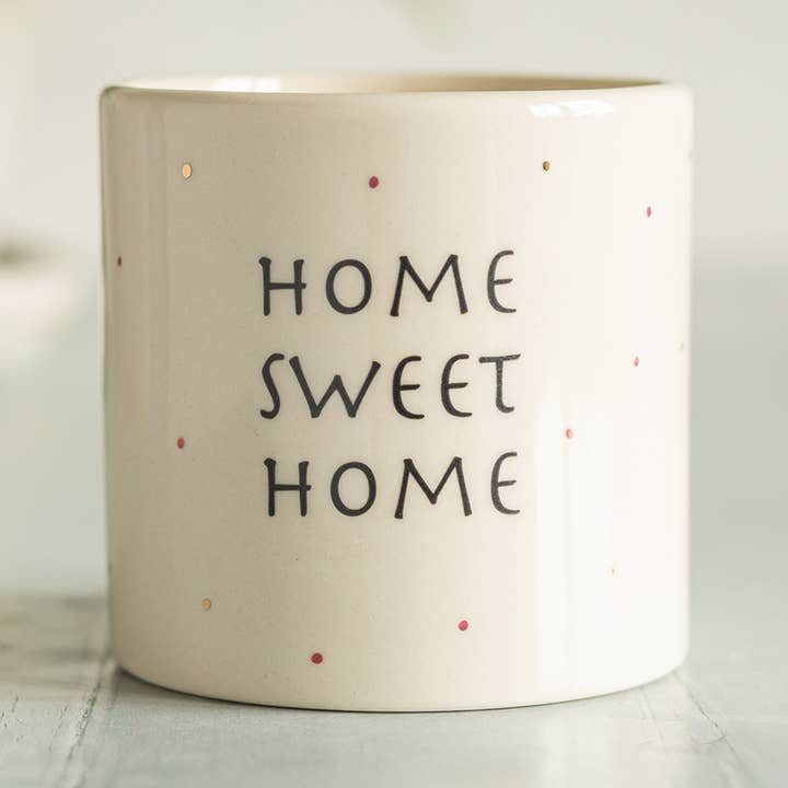 Home Sweet Home keramische pot voor wholesale door KATE. Ceramics