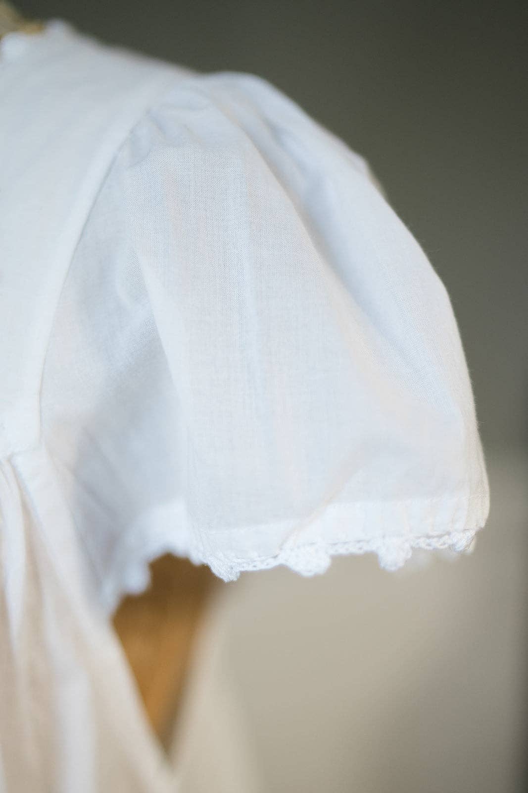 Maison d' Haiti - Wholesale Nightgown - Women's - Crimson Red Embroidered Cotton Nightgown4