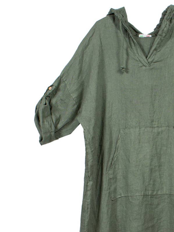 Milana klänning i mossa grön för wholesale av Caposhie