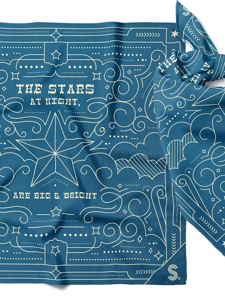 Stars at Night Texas Bandana for wholesale by Gibbs Smith