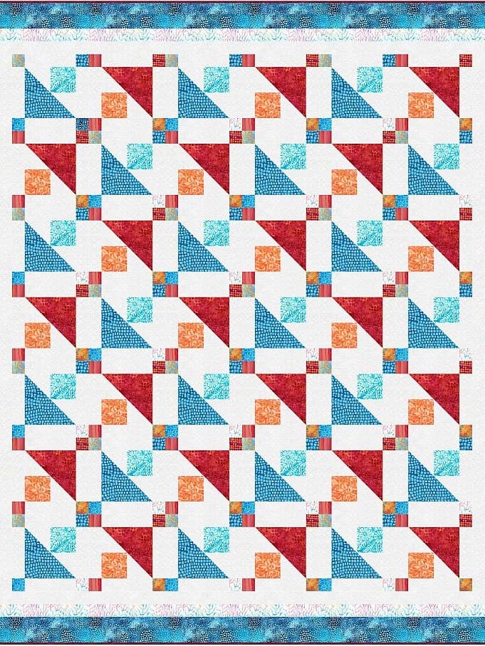 Zeilen bij Zonsondergang Lappendekenpatroon voor wholesale door PhoebeMoon Designs