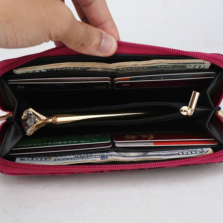 MKF Collection - Wholesale Tote Bag - Women's - Autumn Crocodile Skin Tote Bag with Wallet by Mia k17