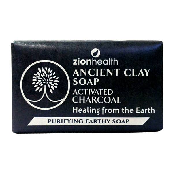 Ancient Clay Soap- Charcoal - 6oz for wholesale by Zion Health