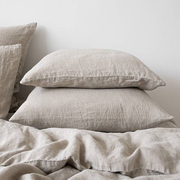 LinenMe - Wholesale Bedding Pillowcase/Sham - Linen Pillow Case Natural Stone Washed European Flax1