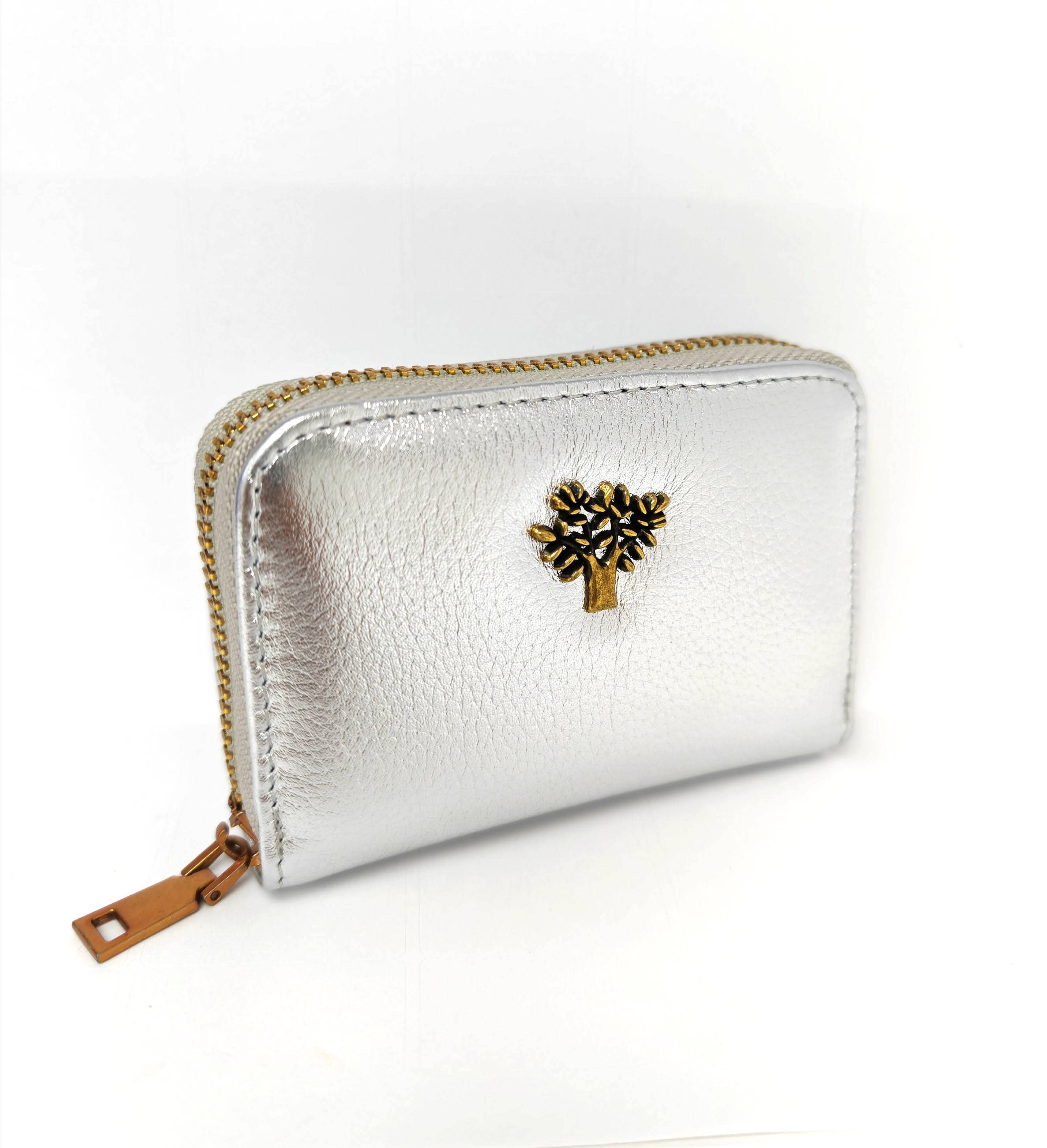 Superbia - Wholesale Wallet - Women's - Genuine Leather Zip Around Tree Life Card Holder-10813