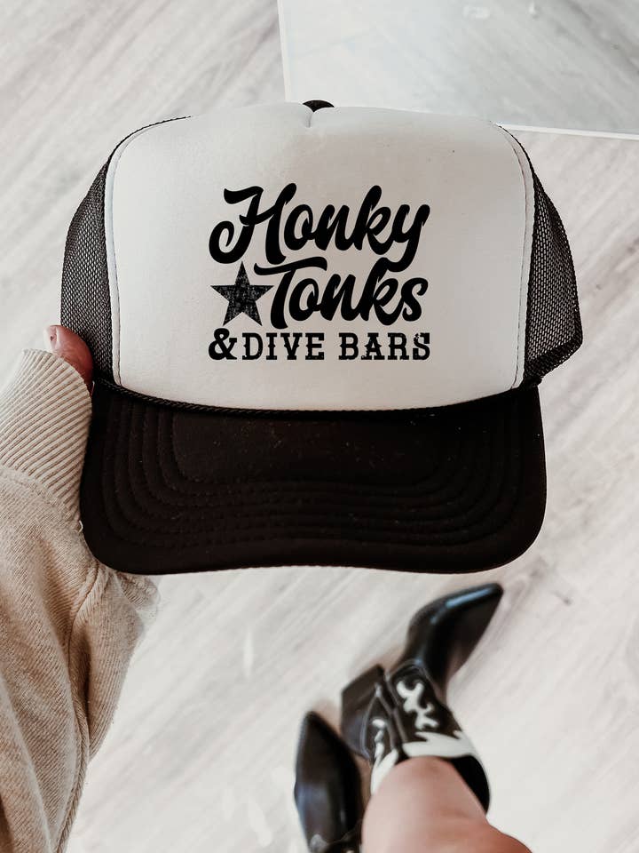HONKY TONK AND DIVE BARS TRUCKER CAP for wholesale by Spirit+Tribe