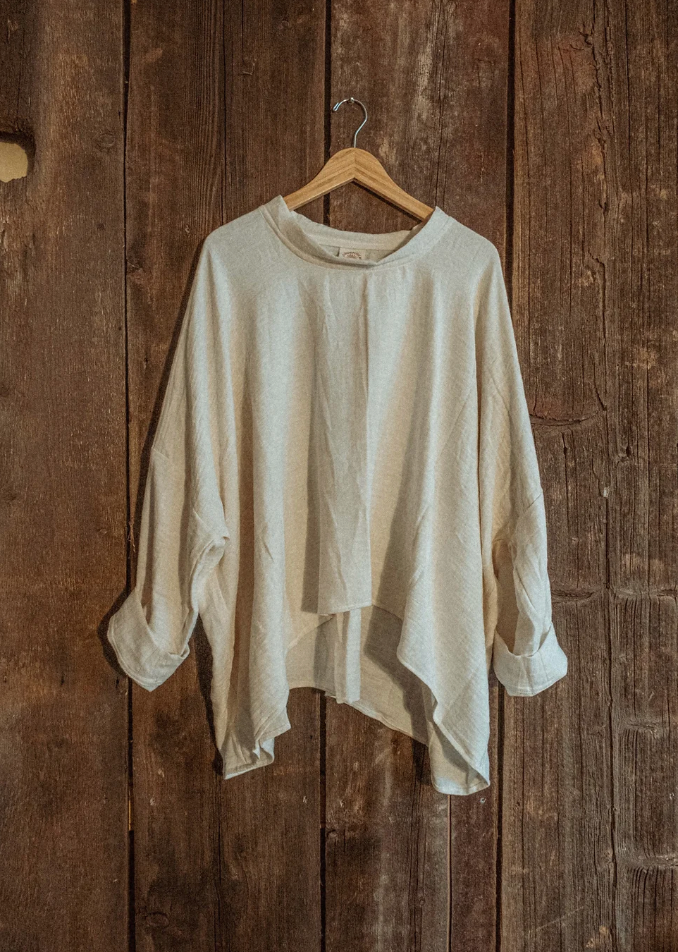 Gardenbelle Shop - Wholesale Sweatshirt - Unisex - Organic Boho Unisex Pullover Flowy Shirt, Bamboo Long Sleeve3