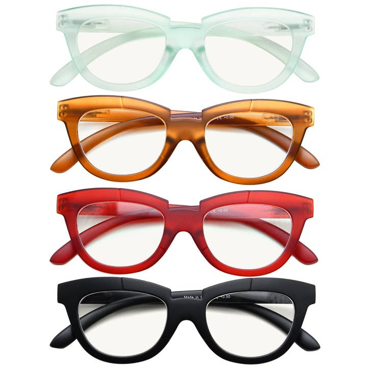 Pairs Mix 4 Pack Cat Eye Multifocus Reading Glasses for wholesale on Faire1