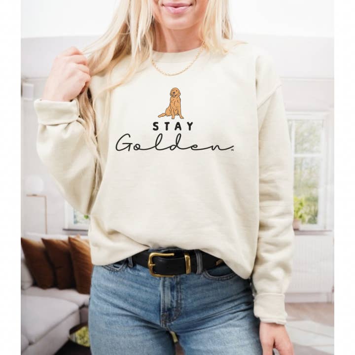 Magnolia Ranch Originals - Wholesale Graphic Sweatshirt - Women's - Stay Golden Sweatshirt
