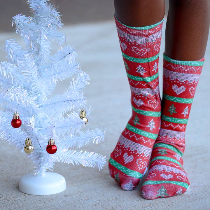 Dapper Xpressions - Wholesale Socks – Child - Ugly Christmas Sweater Socks, Comfort and Casual, Kids Adult9