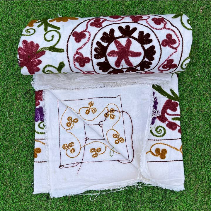 Bhawana Handicrafts - Wholesale Quilt - Unique Design Indian Cotton Handmade Bedspread Suzani Quilts5