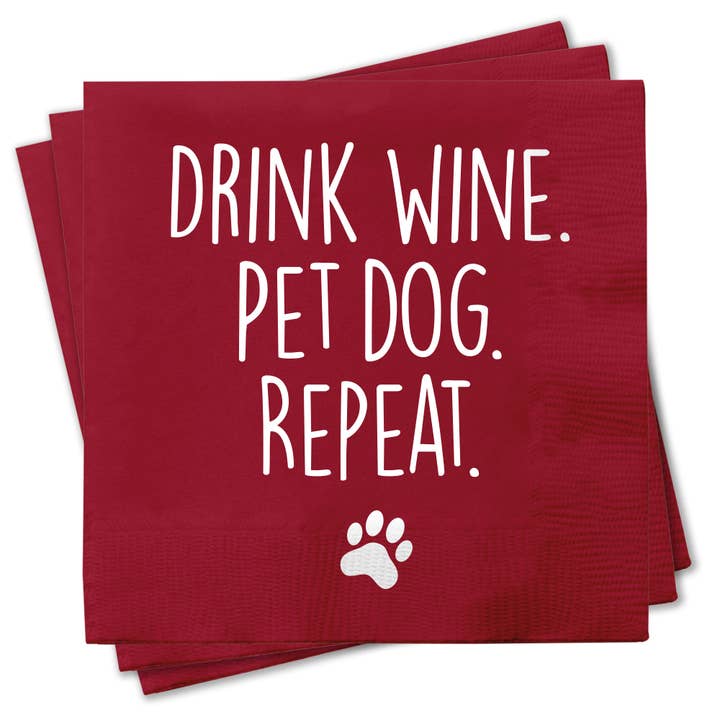 Servilletas de cóctel divertidas - Perro mascota para venta al por mayor de Chris’s Stuff Inc.
