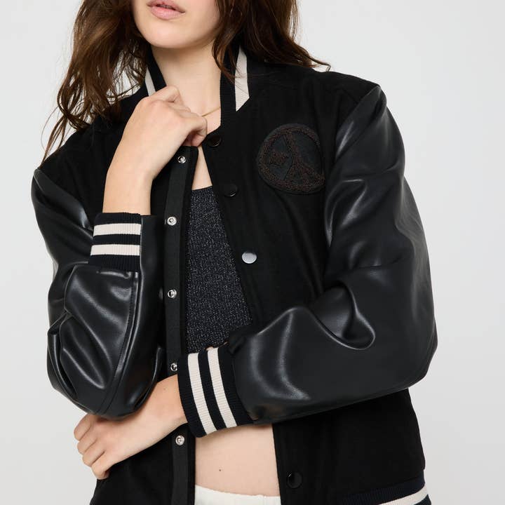 Peace Starr Varsity Jacket for wholesale by Spiritual Gangster