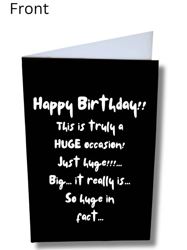 Inappropriate Trump Bday Card for wholesale by GrouchCards