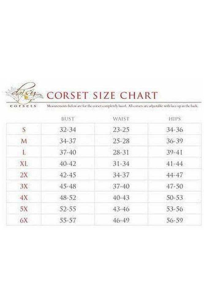 Daisy Corsets - Vente Corset – femme - Serre-ceinture corset brodé ivoire somptueux1