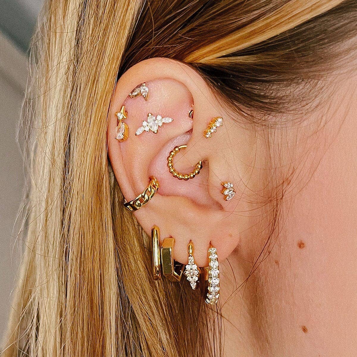 Nébuleuse Bijoux - Wholesale Enkele oorbel - Billie klein piercingring voor kraakbeen en oorlel5