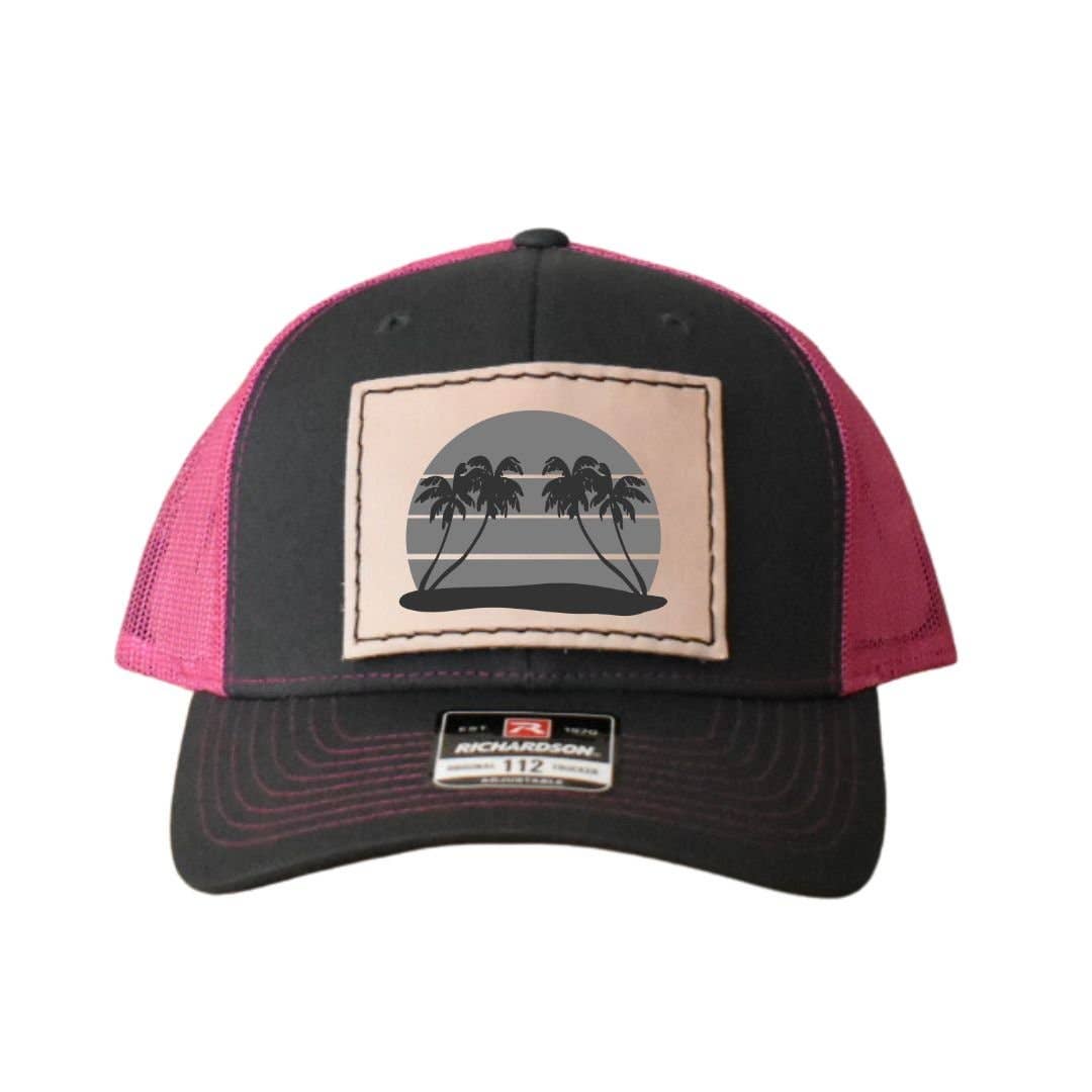 Prairie Buffalo - Wholesale Patch - Leather Hat Patches - Tropical Palm Tree1