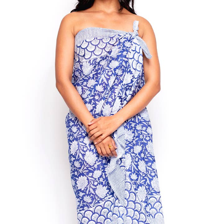 Sevya Handmade – wholesale Wrap - Dam – Sunanda blocktryckta saronger20