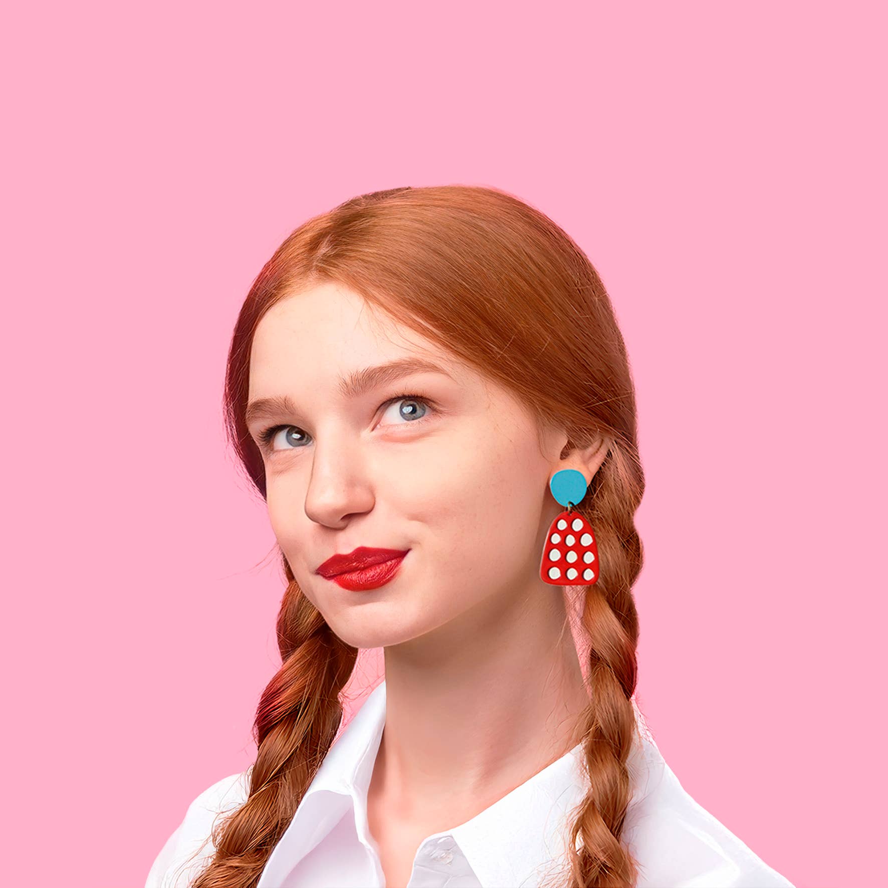 ISUWA Jewelry - Wholesale Hangende/ronde oorbellen - Dots Oorbellen – Artistiek Kleurenontwerp4