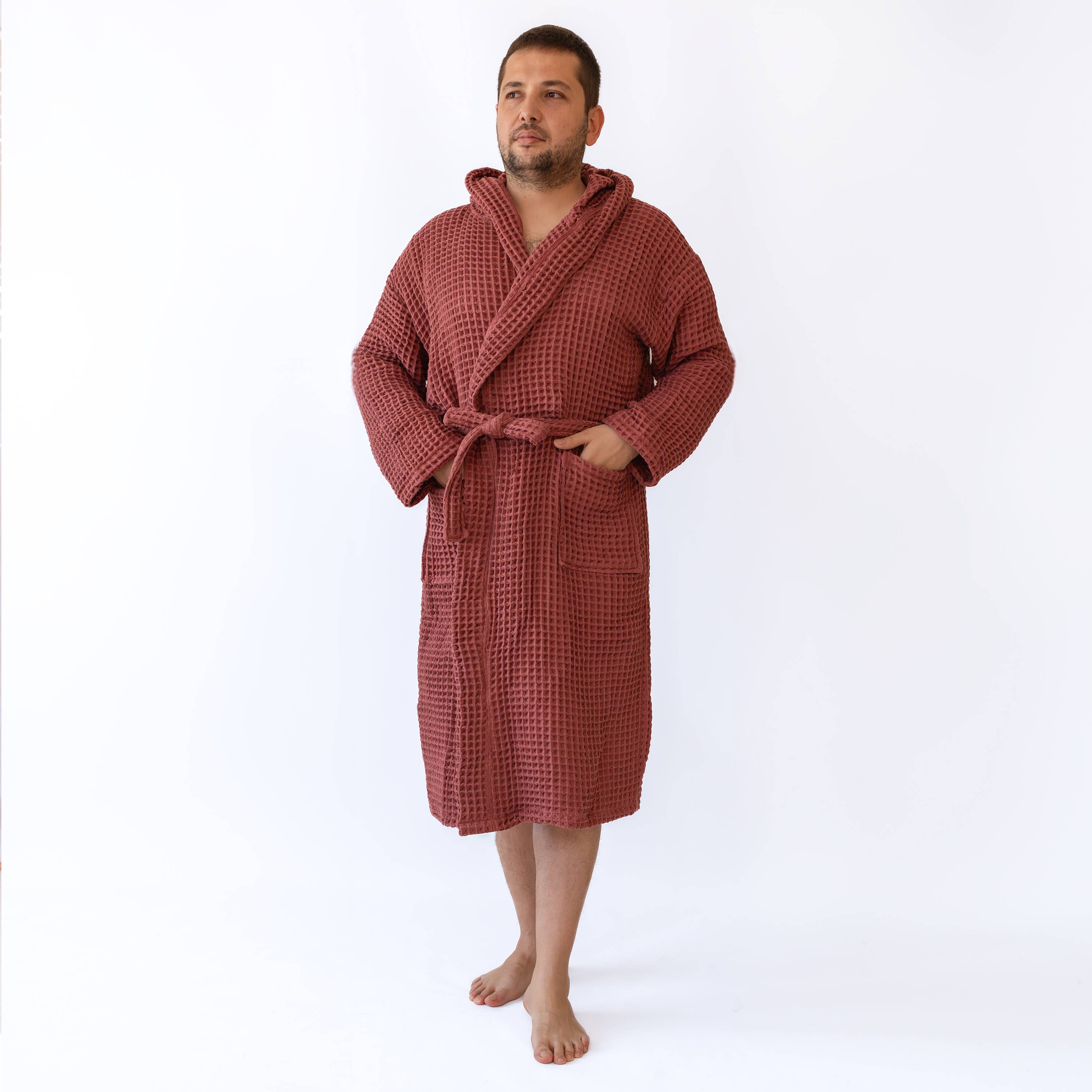 Vivamaison – Engroshandel Morgenkåbe - Unisex – Premium Vaflet Bomuld Badekåbe, Unisex Spa Komfort3