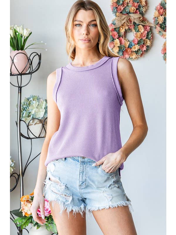 HEIMISH - Vendita all'ingrosso Canotta - Donna - TOP URBANO A COSTINE SENZA MANICHE ET7276-1126