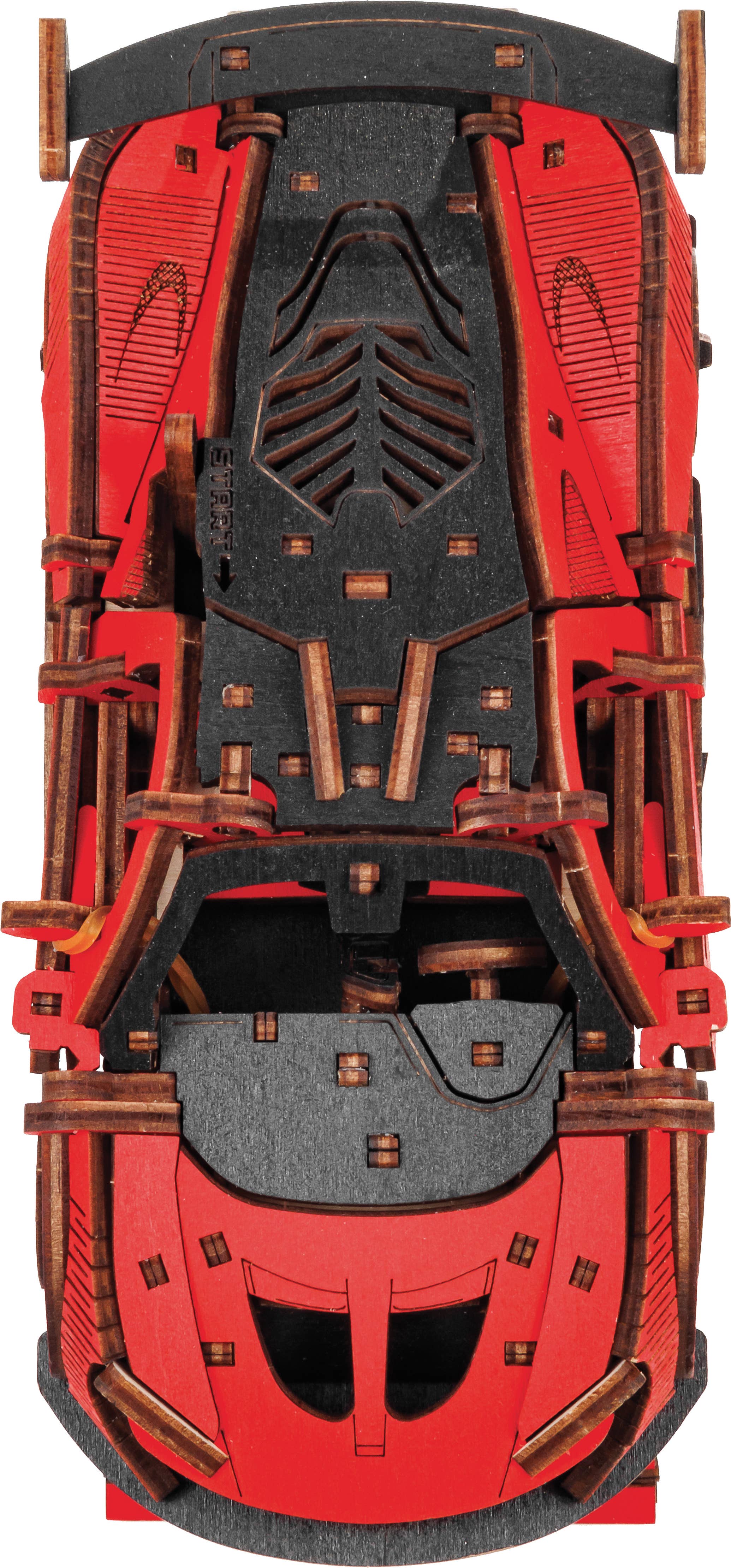 Graine Créative - Wholesale Wood Toy - Kids - 3D MODEL RED CAR EWA8