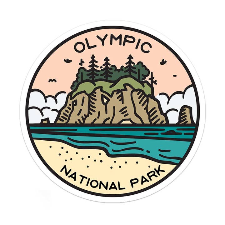 Olympic National Park Sticker for wholesale by Albion Mercantile Co.