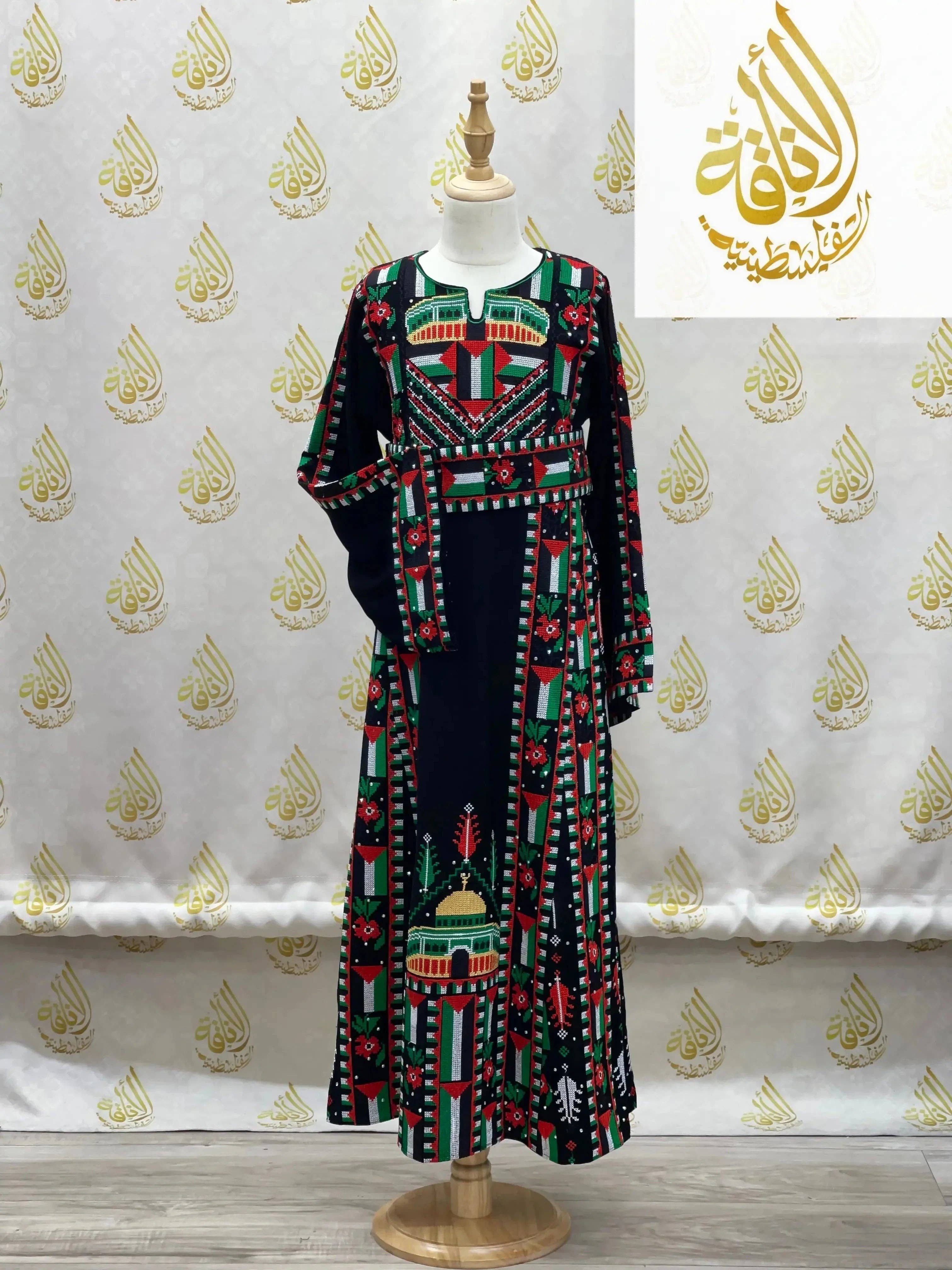 Palestinian Elegance - Wholesale  - Kids Palestinian & Proud Embroidered Thoub - Celebrate Heritage with Style8