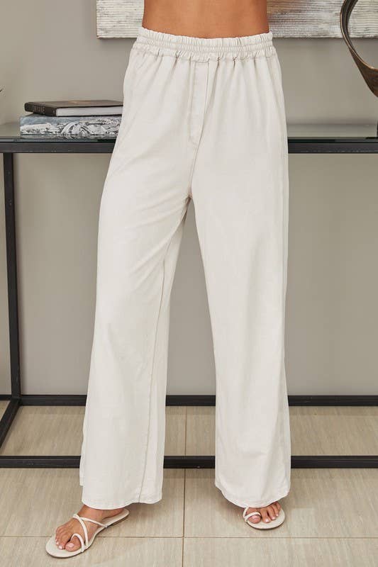 VENTI6 - Venta al por mayor Pantalones - Mujer - PANTALONES DE CHÁNDAL DE PIERNA ANCHA LAVADO MINERAL (82016)4