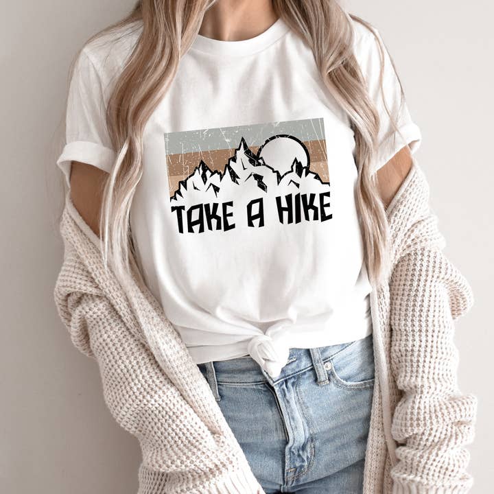 Daily Prints - Wholesale Screen Printed T-Shirt - Women's - Take A Hike Shirt