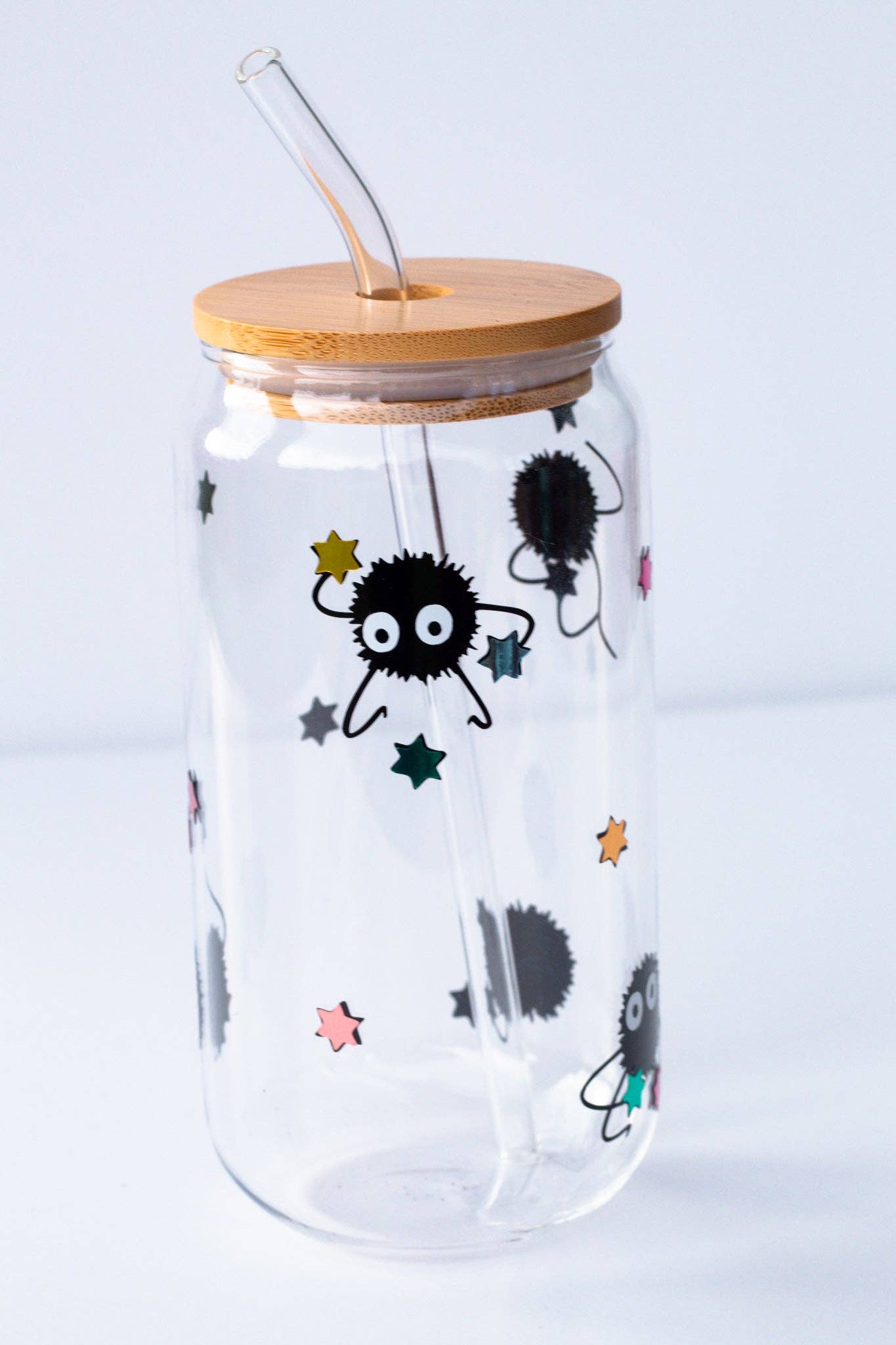 Estrellas de color sólido Vaso de vidrio Soot Sprite de venta al por mayor en Faire1