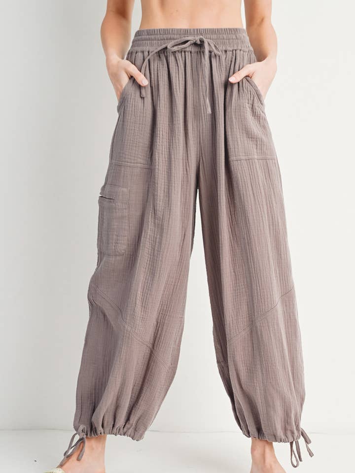 Bluivy - Wholesale Pants - Women's - JOGGER HAREM DRAWSTRING PANTS