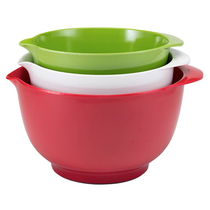 Gourmac - Wholesale Mixing Bowl - 3 Pc. Melamine Mixing Bowls - 1.5, 2, 3 Liter Set