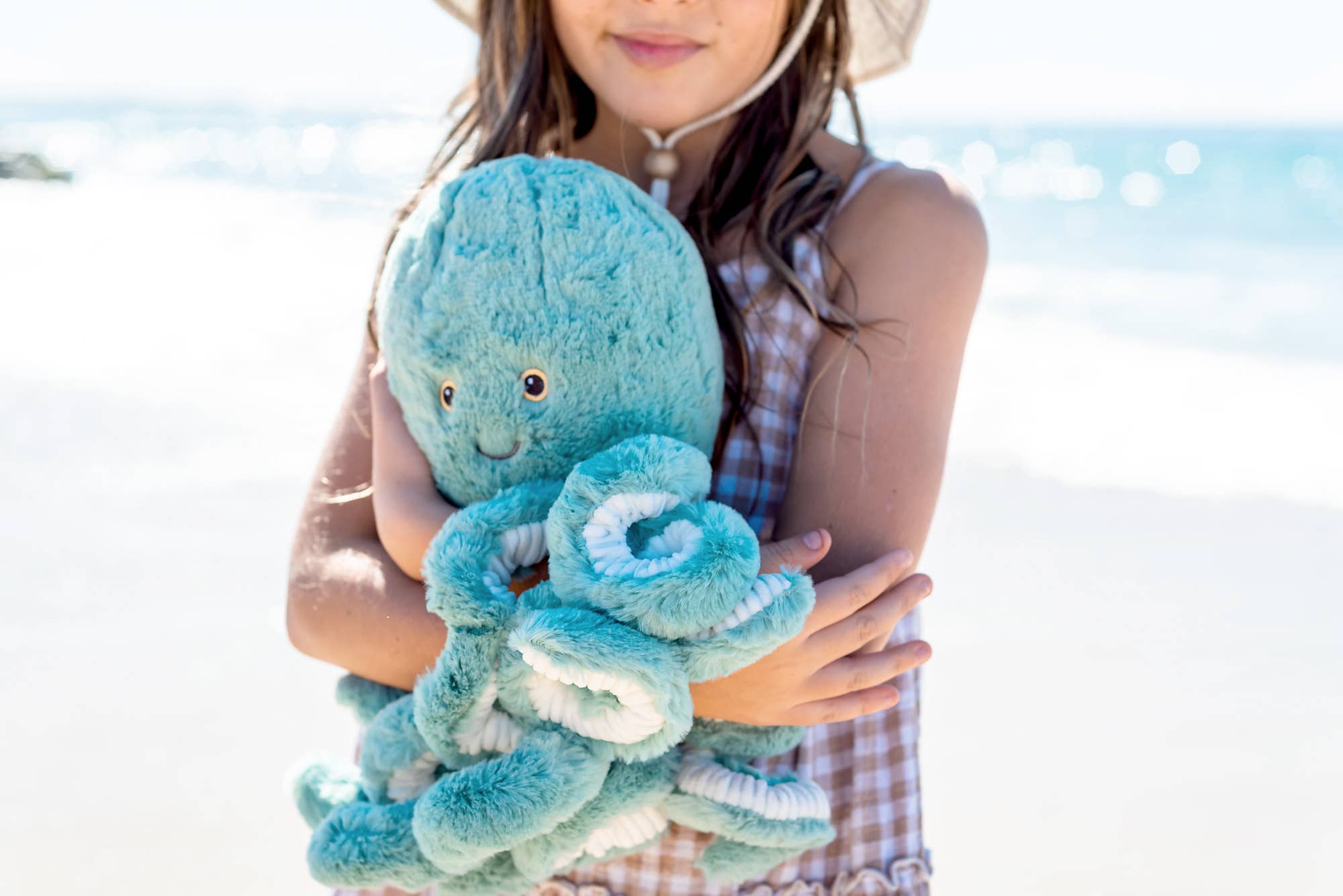 OB Designs - Vente Peluche – enfant et bébé - Peluche Reef Octopus Blue 15 po/38 cm3