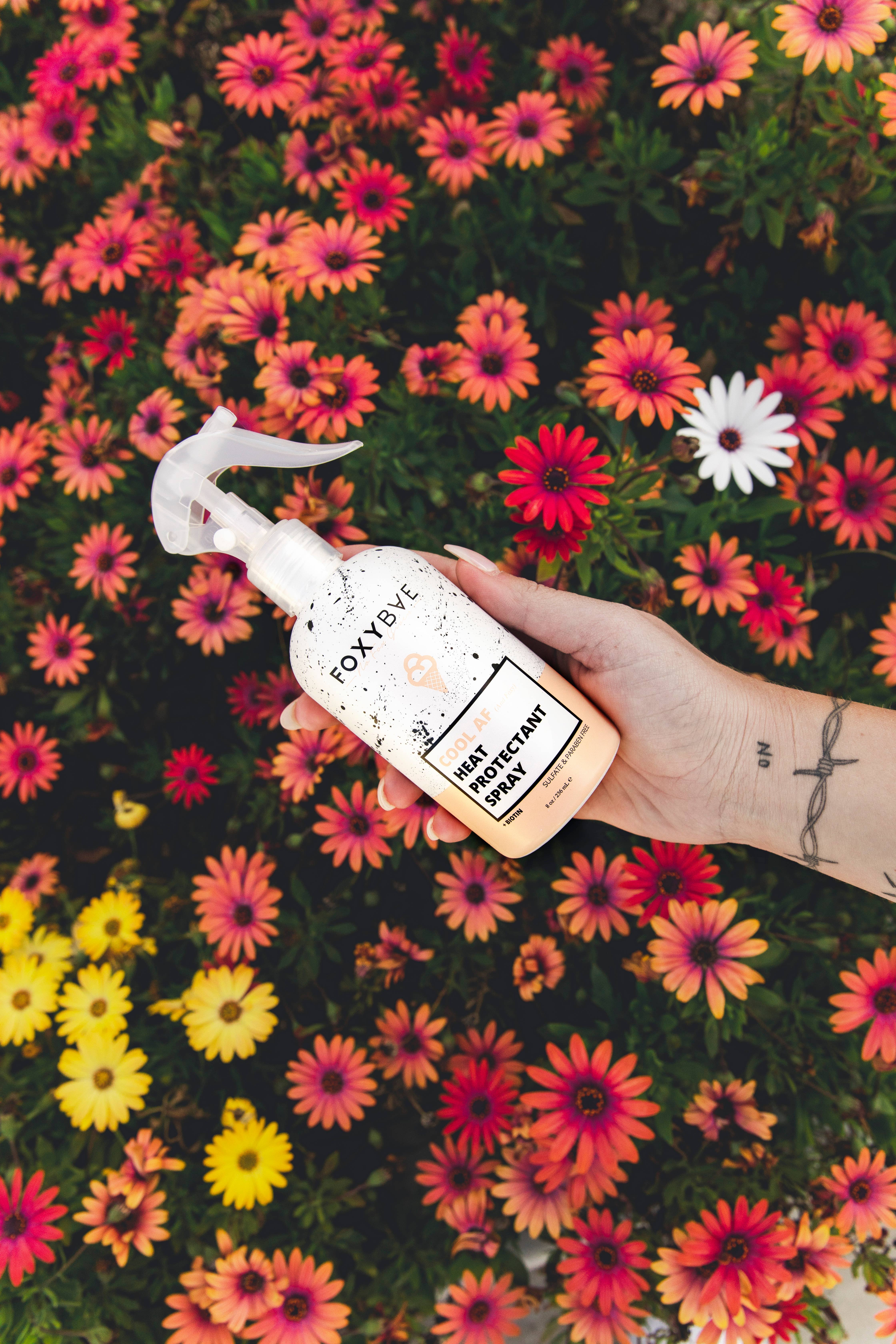 Foxybae Hair - Wholesale Hair Spray - Cool AF Heat Protectant + Biotin Spray4