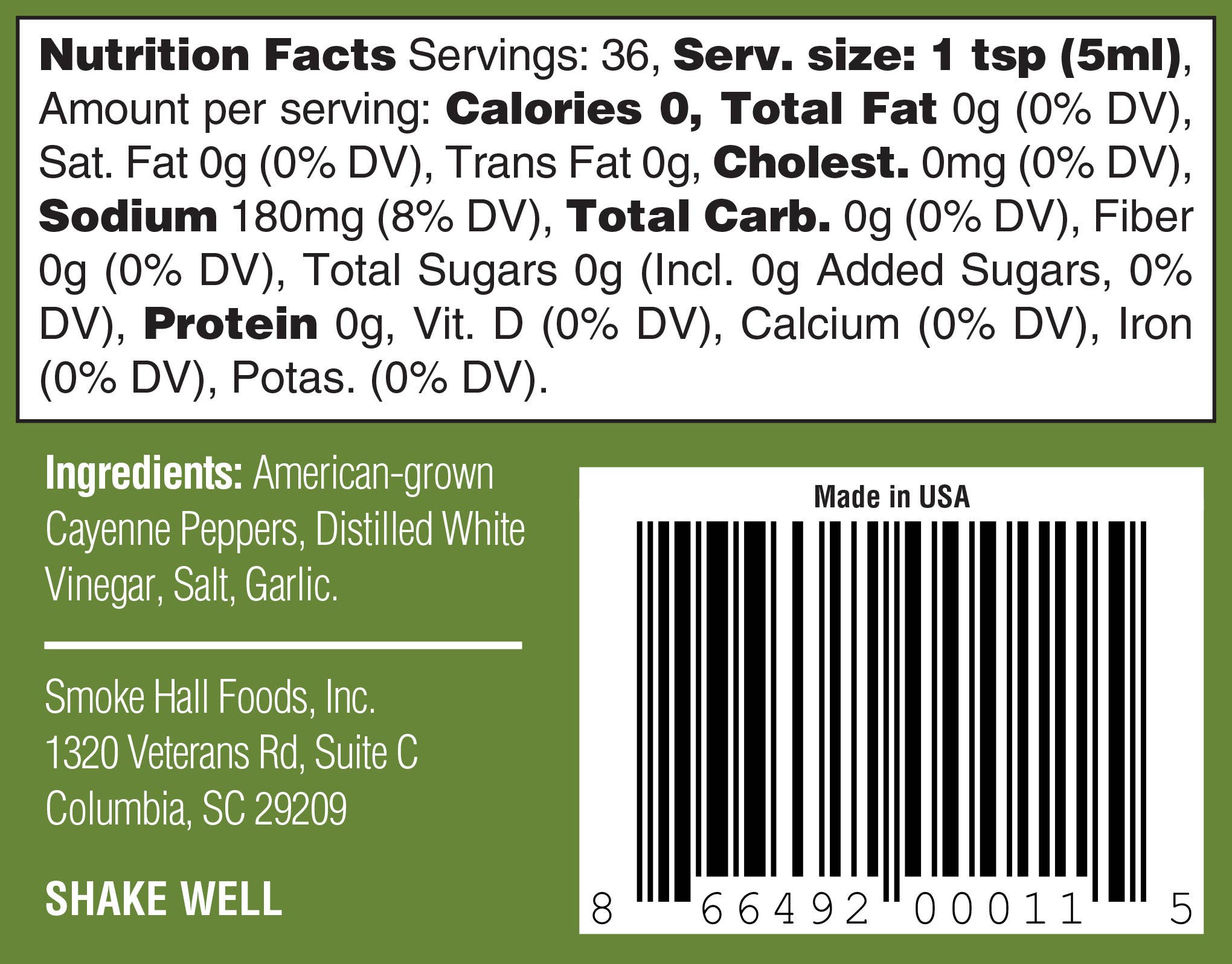 The General's Hot Sauce - Vente Sauces piquantes - Grunt Green - Sauce piquante The General's Hot Sauce2