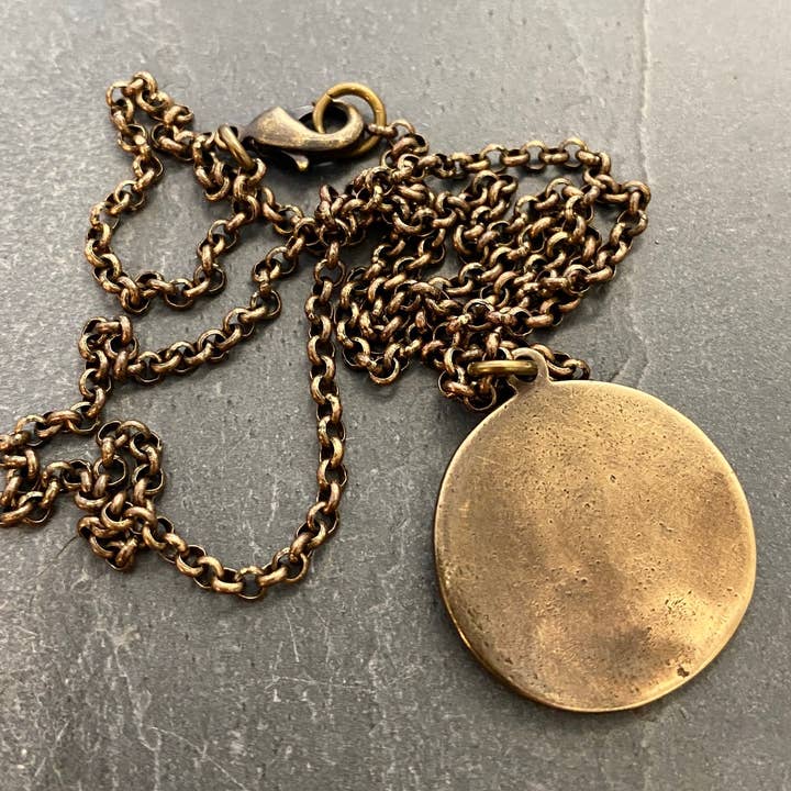 Johnny Ltd. - Vente Colliers à pendentif - Collier Homme Archange Saint Michel, Laiton Antique4