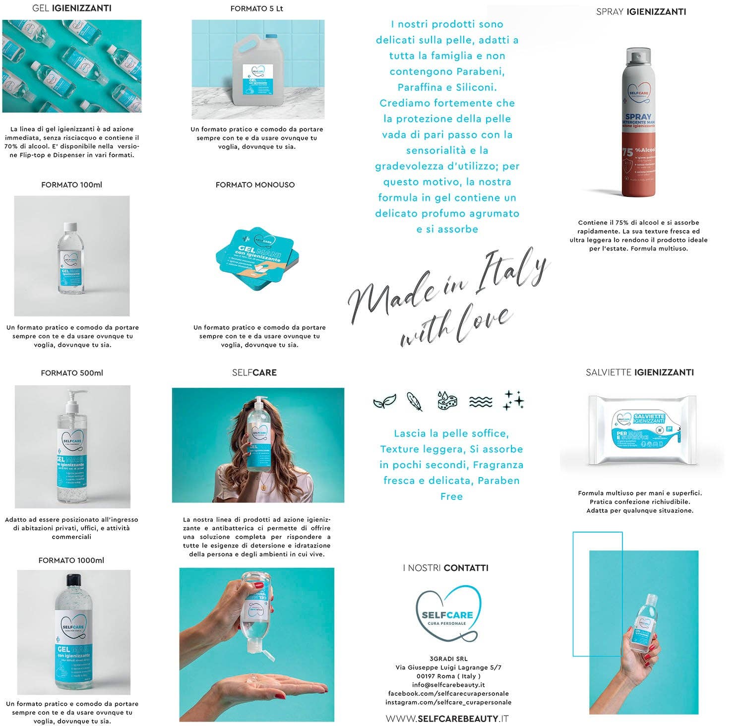 SELFCARE CURA PERSONALE - Venta al por mayor Desinfectante de manos - Toallitas desinfectantes | 20 piezas1