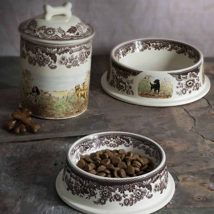 Portmeirion, Spode, Pimpernel, Nacthmann, Wrendale Designs - Wholesale Pet Bowl - Cat/Dog - Spode Woodland 8.5 Inch Pet Bowl Assorted Dogs2