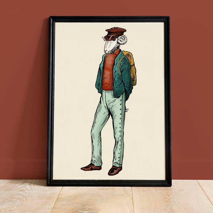 Aries Animal Mountain Portrait Display for wholesale by Colette de B.