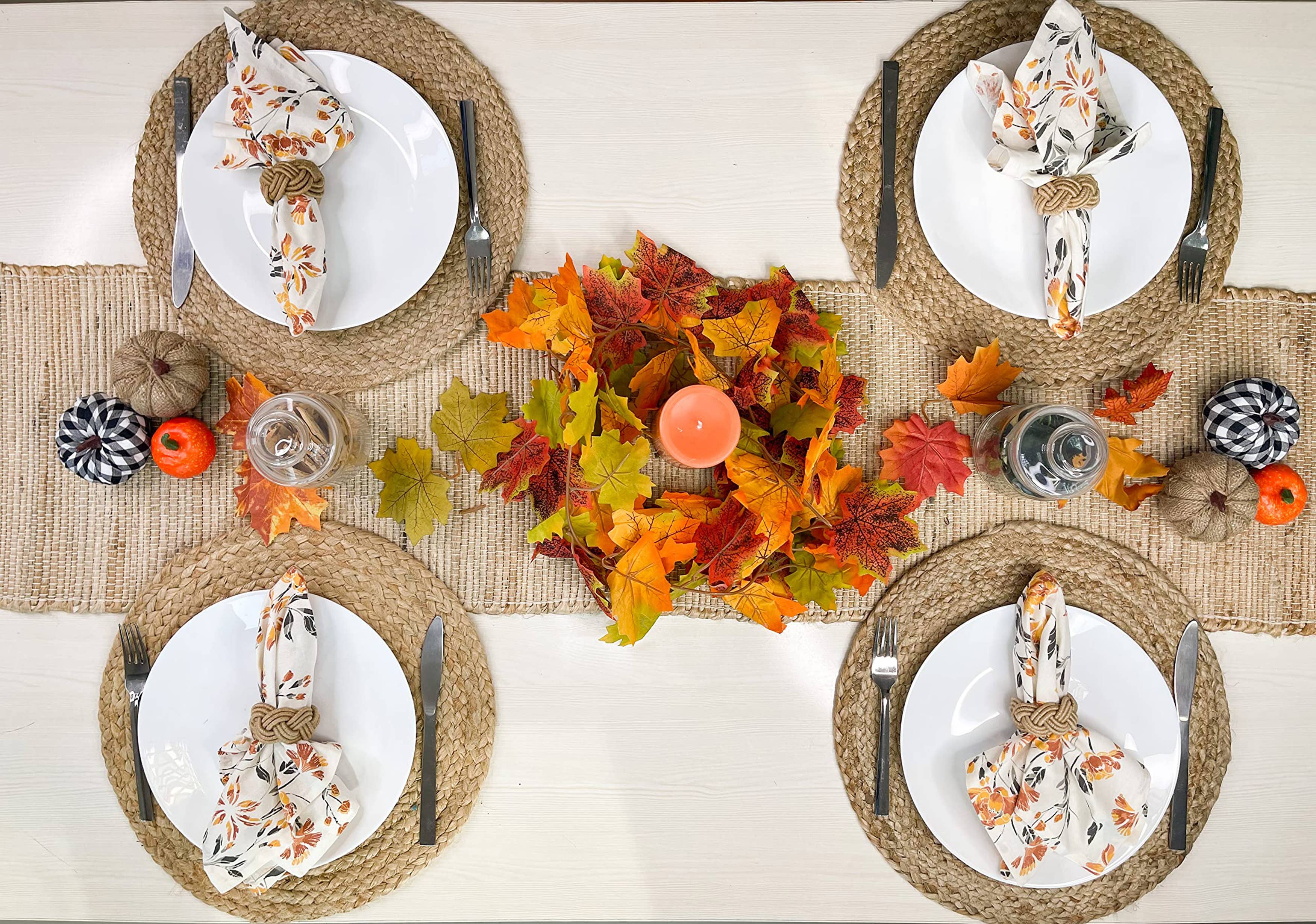 NATURAL JUTE TABLE RUNNER, CHIC TABLE LINEN, 13'' x 72''. for wholesale on Faire4