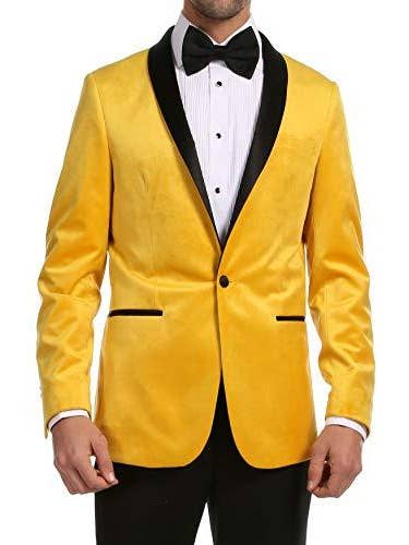 Ferrecci - Wholesale Blazer - Men's - Ferrecci - Enzo Men's Velvet Slim Fit Shawl Tuxedo Blazer9