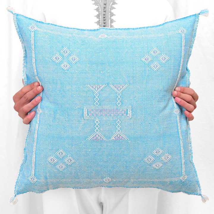 Simply Moroccan - Wholesale Throw Pillow Cover - Handwoven Moroccan Cactus Silk Pillows