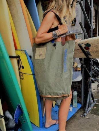 Överdimensionerad Ellis Xl2 Väska i Återvunnet Militärtyg för wholesale av Casa Natura Design SL