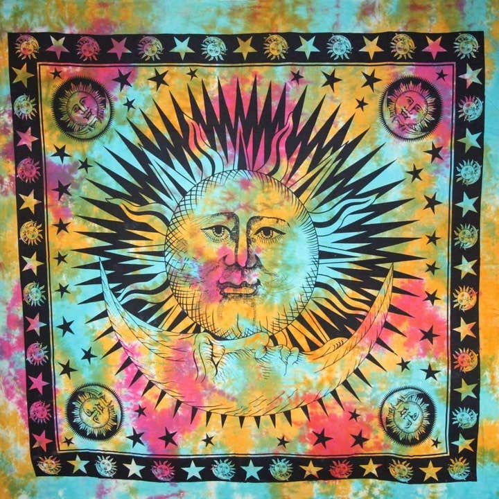Tapeçaria Divina Sol e Lua Crescente por atacado de Wild Lotus
