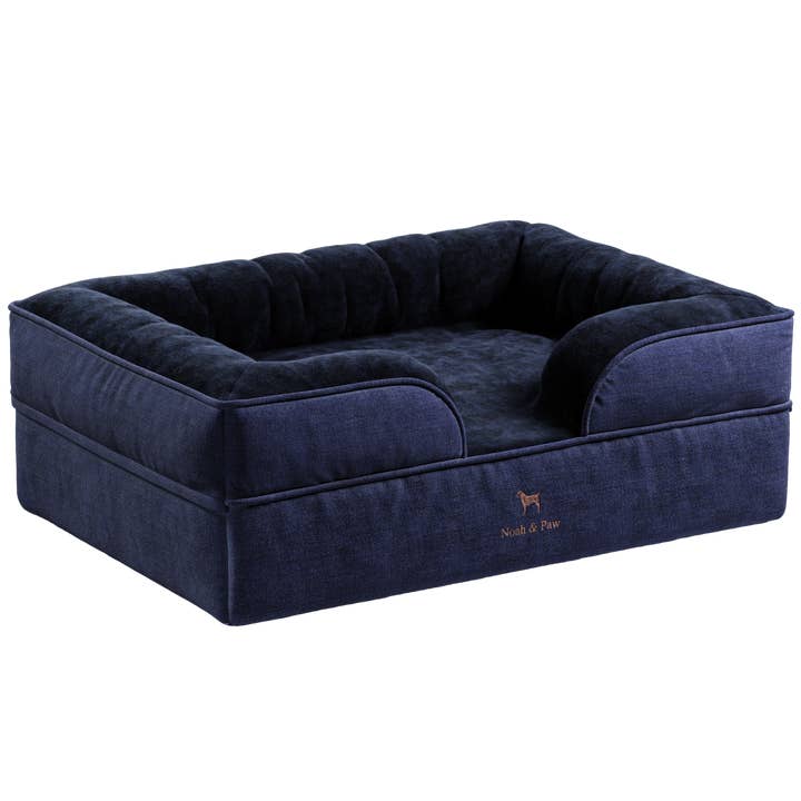 Noah and paw - Wholesale Pet Bed - Cat/Dog - Denim Orthopedic Pet Bed, Memory Foam, Infused with Cooling Gel